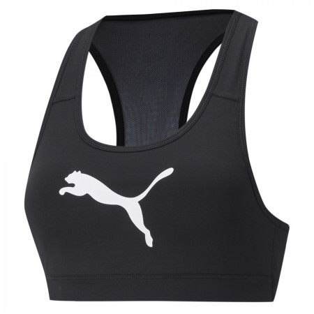 Športová podprsenka Puma Mid Impact 4Keeps Graphic Bra PM čierna/biela black
