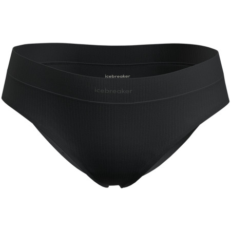 Dámske funkčné nohavičky Icebreaker W Mer Rib Lotus Hipster čierna Black