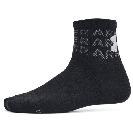 Detské ponožky Under Armour Yth UA Essential 6Pk Qtr Black