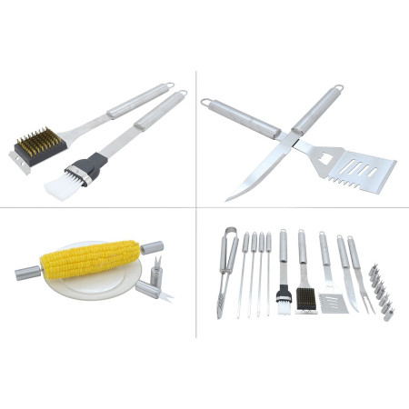 Grilovacie náradie Cattaro 18 ks alu kufrík