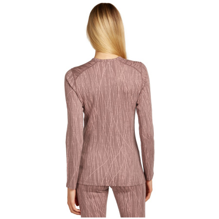 Dámske funkčné tričko Icebreaker Women Merino 260 Tech Vertex LS Crewe Delta Lines AOP