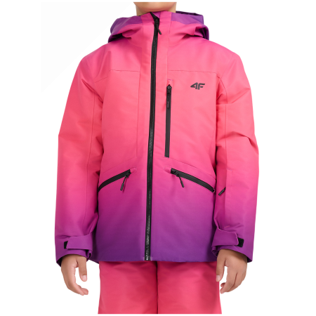 Detská zimná bunda 4F Technical Jacket F1199 Multicolour ružová Multicolour 3 Allover
