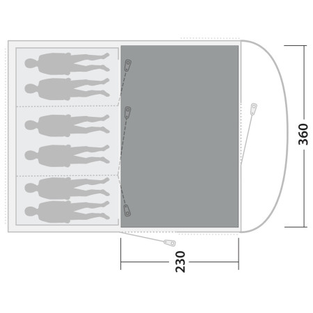 Koberec ku stanu Outwell Cozy Carpet Sky 6