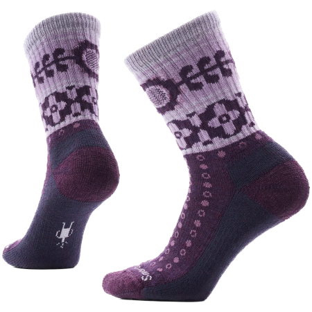 Ponožky Smartwool Women's Everyday Cozy Retro Sunflower Cr fialová
