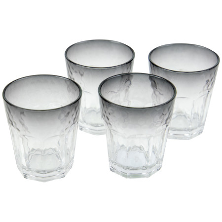 Sada pohárov Bo-Camp Tumbler 200 ml - 4ks sivá Smoke