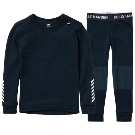 Detský funkčný set Helly Hansen K Lifa Merino Set Navy tmavomodrá 596 Navy