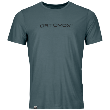 Pánske funkčné tričko Ortovox 150 Cool Brand Ts M sivá/čierna Dark Arctic Grey