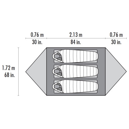 Ultraľahký stan MSR Mutha Hubba NX