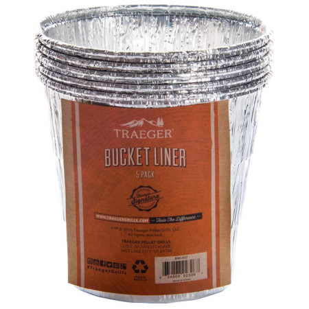 Doplnok ku grilu Traeger BUCKET LINER 5 PACK strieborná