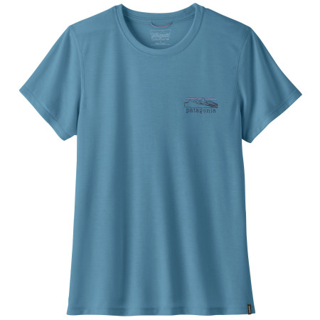 Dámske tričko Patagonia Women's Capilene® Cool Trail Shirt - Stratapeaks modrá Shore Blue