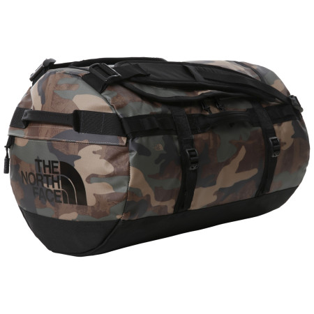 Cestovná taška The North Face Base Camp Duffel - S 2023 zelená/hnedá Kelptntnfcamoprint/Tnfblk