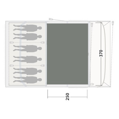 Koberec ku stanu Outwell Cozy Carpet Florida / Alabama 6 Air