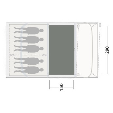 Koberec ku stanu Outwell Cozy Carpet Flagstaff / Nashville / Monterey 5 Air