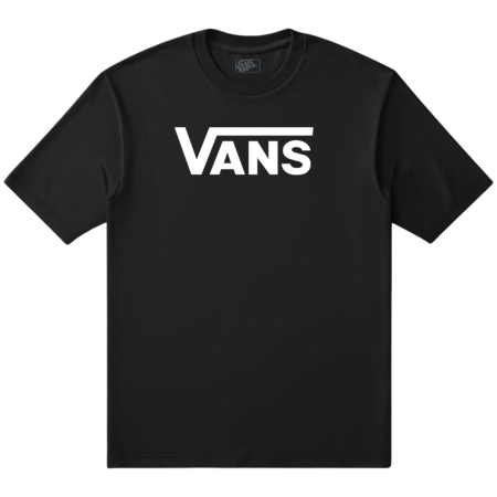 Pánske tričko Vans Classic Drop V SS Crew Tee-B čierna Black/White