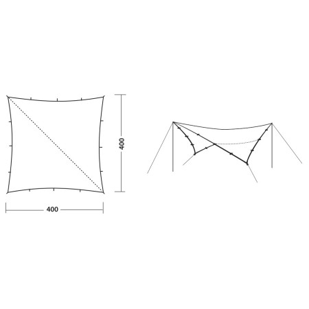 Tarp Robens Outback Tarp 4 x 4 m