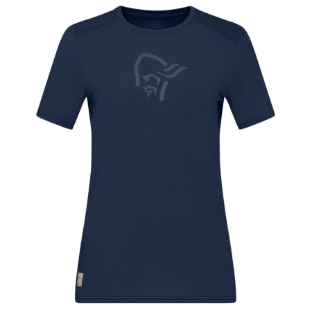 Dámske tričko Norrona femund equaliser merino T-shirt tmavomodrá Indigo Night