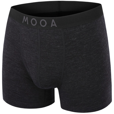 Pánske boxerky MOOA MerinoSilk 4in čierna black melange