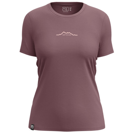 Dámske tričko Ortovox 150 Cool Mountain T-Shirt tmavofialová/ružová Chestnut