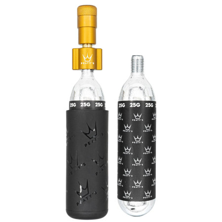 Pumpička Peaty´s Holeshot Co2 Pumpa + Bombičky 2 Ks - Mtb žltá Bourbon