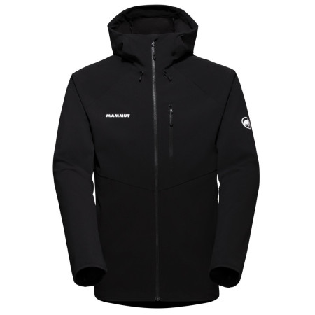 Pánska bunda Mammut Ultimate Comfort SO Hooded Jacket Men čierna black 0001