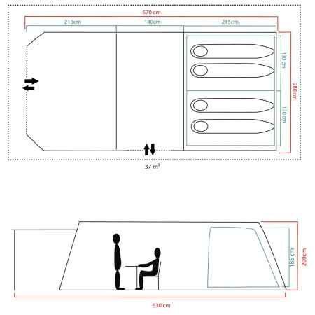 Rodinný stan Coleman Fastpitch Victoria Falls 4