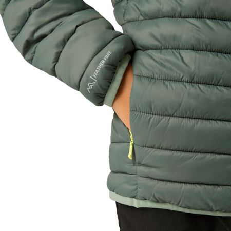 Detská zimná bunda Regatta Junior Hooded Marizion Dark Forrest Green