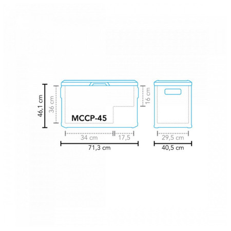 Chladiaci boxy Mestic Coolbox Compressor MCCP-45 AC/DC