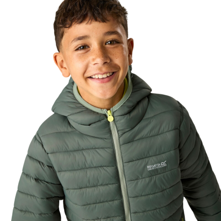Detská zimná bunda Regatta Junior Hooded Marizion Dark Forrest Green