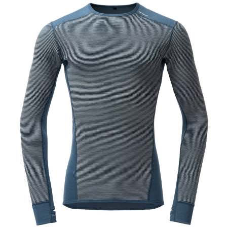 Pánske funkčné tričko Devold Reverso Merino Shirt Man modrá Griffin