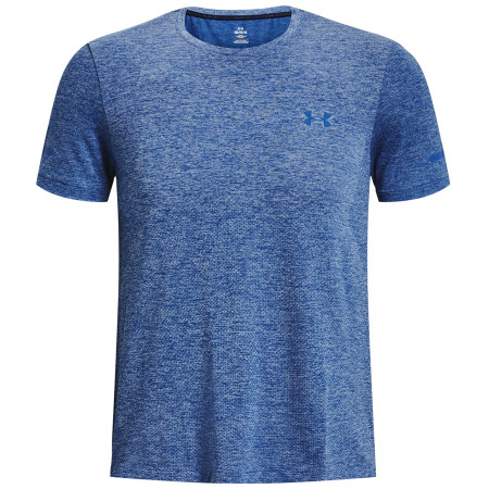 Pánske funkčné tričko Under Armour Seamless Stride SS svetlo modrá Blue Mirage / / Reflective