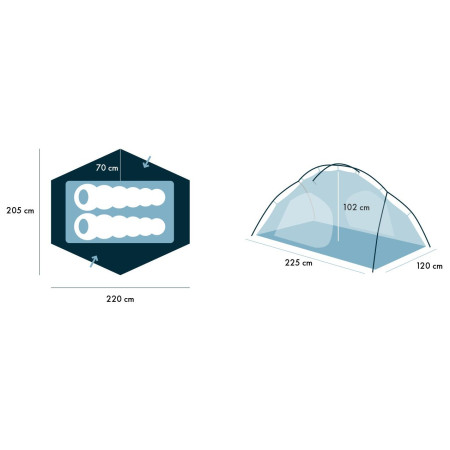 Ultraľahký stan Warg Elite 2