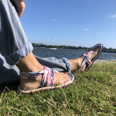 Dámske sandále Gumbies Slingback Mint & Pink