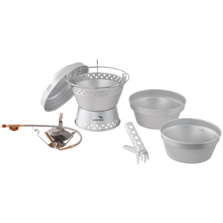 Set riadov a horákov Easy Camp Storm Cooker & Stove set strieborná Silver