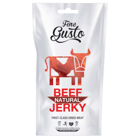 Sušené mäso Fine Gusto Hovězí Jerky Natural 25g