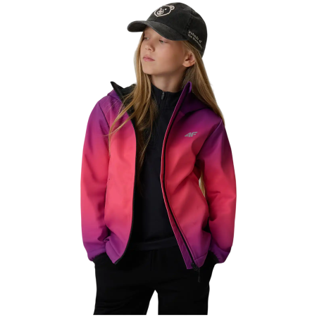 Detská softshellová bunda 4F Softshell Jacket F603 Multicolour 3 Allover