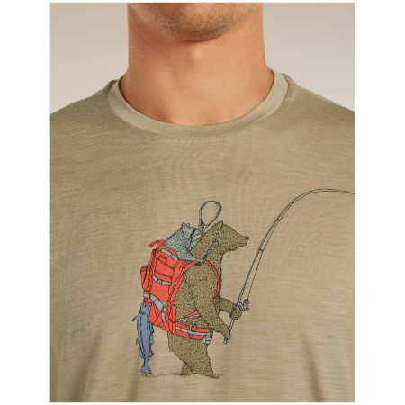 Pánske funkčné tričko Icebreaker Merino 150 Tech Lite SS Tee Bear Catch