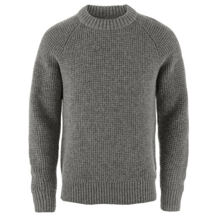 Pánsky sveter Fjällräven Övik Waffle Knit M sivá Grey