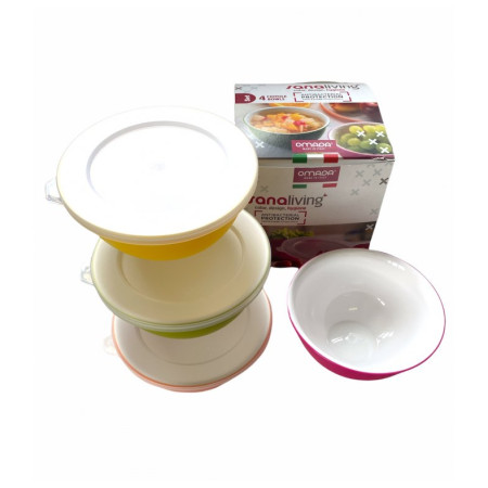 Sada misiek Omada Sanaliving Bowls Set 4x 0,5L