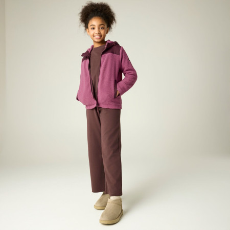 Detská mikina Regatta Myla Hybrid Jacket Fig/Violet