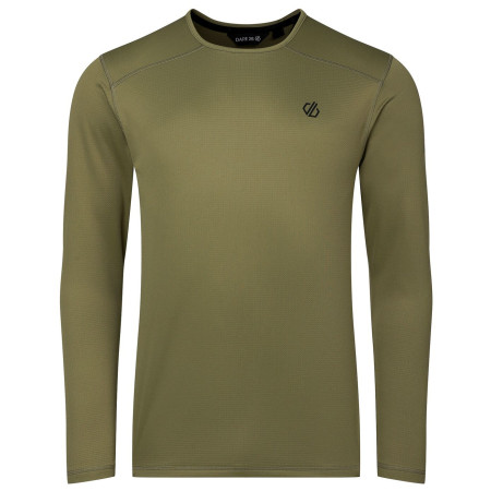 Pánske tričko Dare 2b Ventura Grid Crew Neck zelená MartiniOlive