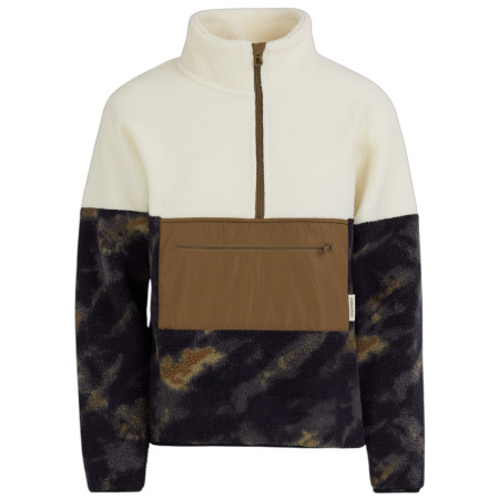 Dámska mikina Fundango Riva Hybrid Pullover béžová/hnědá forest night