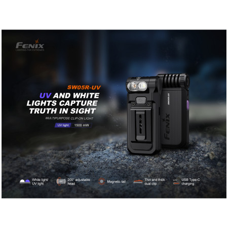 Vrecková baterka Fenix SW05R-UV