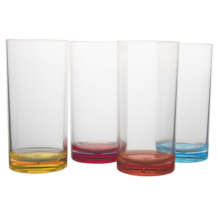 Set pohárov Gimex Longdrink Rainbow 4 pcs