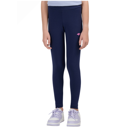 Detské legíny 4F Tights Cas F318 Navy tmavomodrá Navy