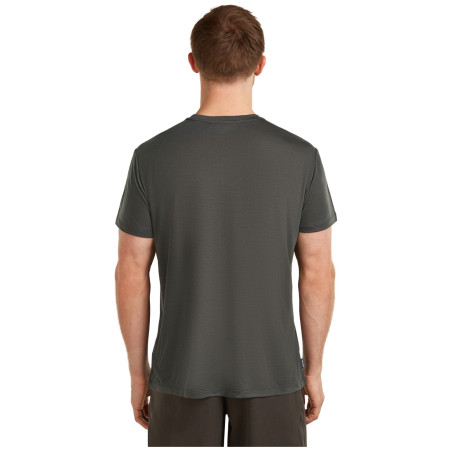 Pánske funkčné tričko Icebreaker Merino Blend Core SS Tee Single Line Camp