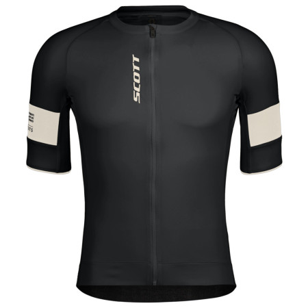 Pánsky cyklistický dres Scott Jersey M's Endurance Pro SS čierna/béžová black/cotton white