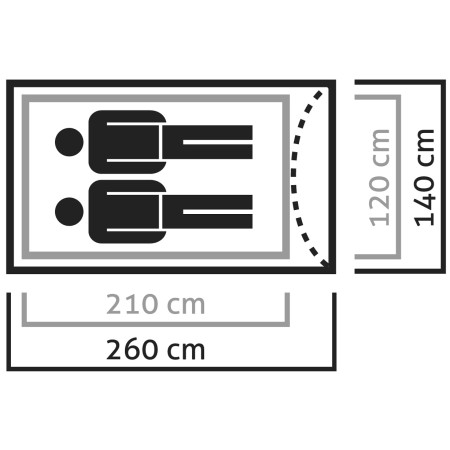 Ultraľahký stan Salewa Litetrek II