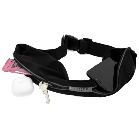 Bežecká ľadvinka FIXED Sportbelt Duo čierna black