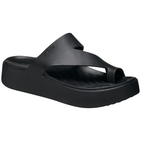 Dámske papuče Crocs Getaway Platform Toe Loop čierna Black