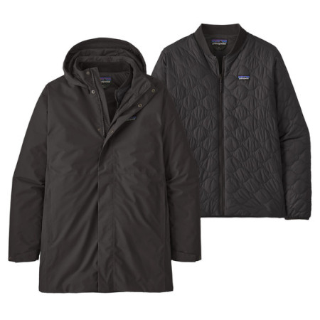 Pánska bunda Patagonia M's Heyes Peak 3-in-1 Parka čierna Black